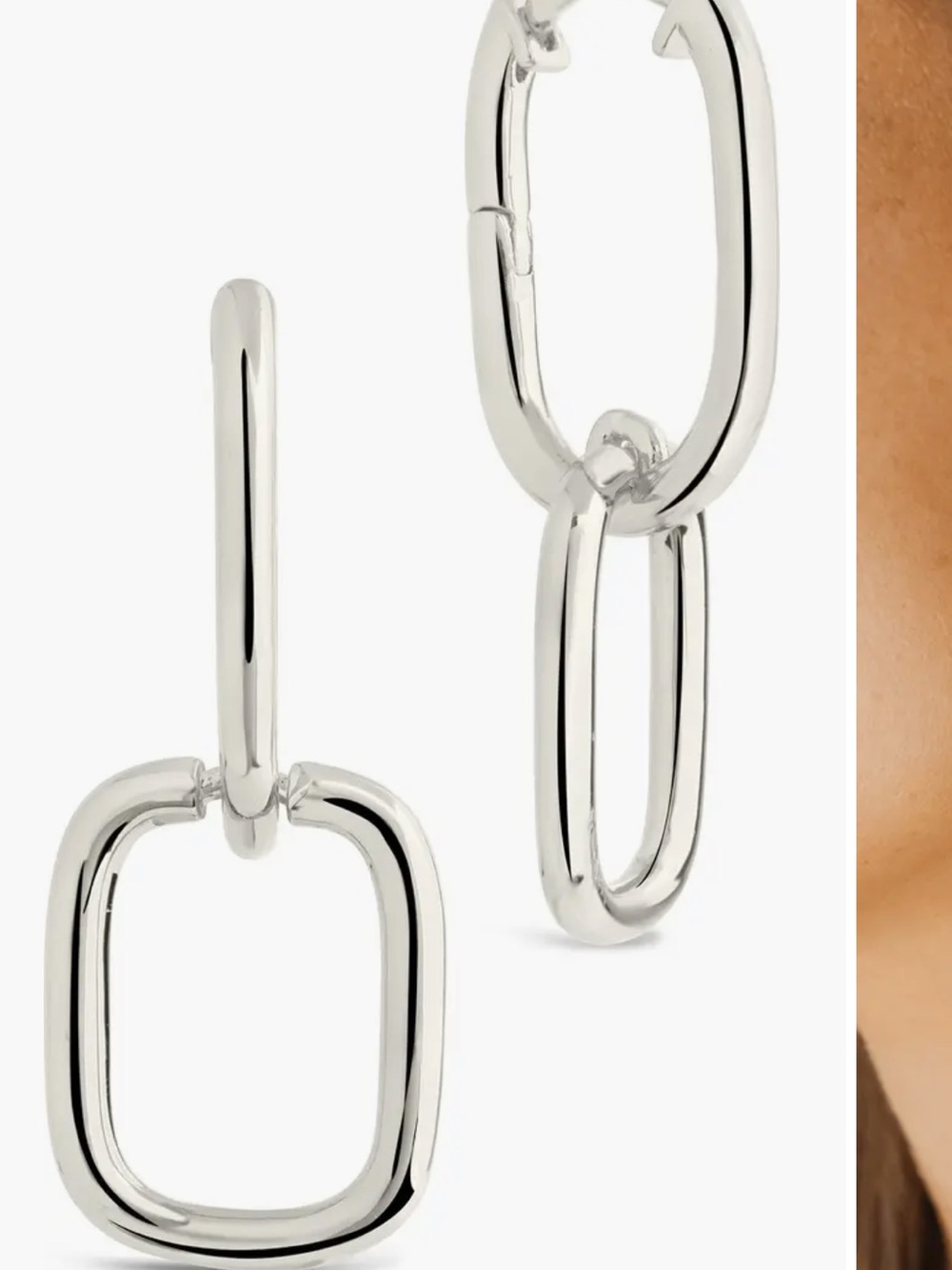 Sterling Forever Talani Link Drop Earrings
